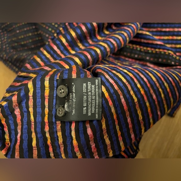 Ted Baker London Black Multicolor Button Down Shirt, size L - Picture 11 of 13